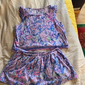 Lilly Pulitzer Girls 2 Piece set size M(6/7)